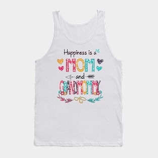 Happiness Is A Mom And Grandmommy Wildflower Happy Mother's Day Tank Top